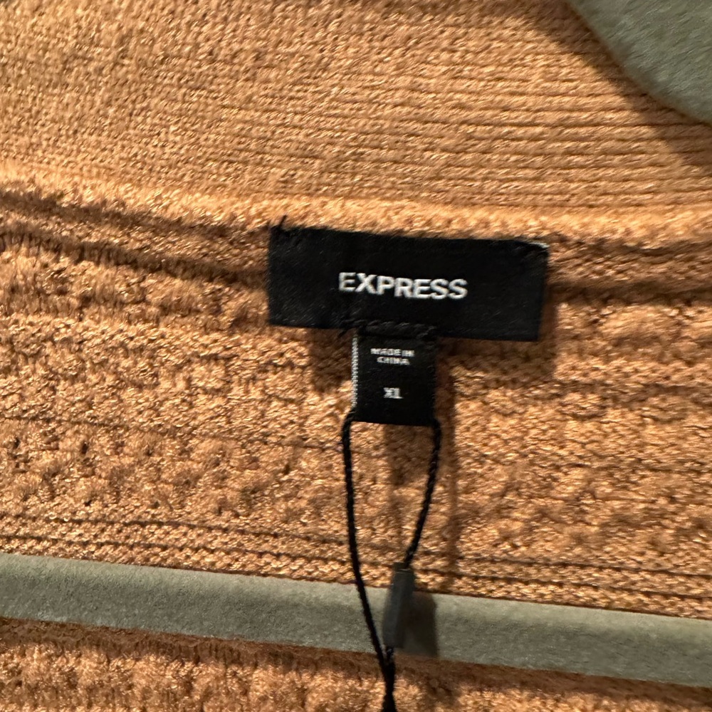 NWT! Express Textured V-Neck Bow Cardigan Size XL - Picture 5 of 16